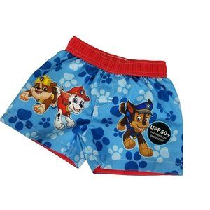 Paw Patrol Infant Boys Sz 0/3 Month Swimsuit UPF 50+ Board Shorts Nickelodeon